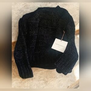 Cynthia Rowley Black Crew Neck Sweater